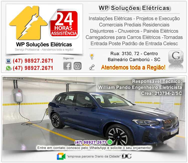 Carregador para Veículo Elétrico Balneário Camboriú